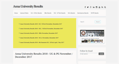 Desktop Screenshot of annauniversityresults.net